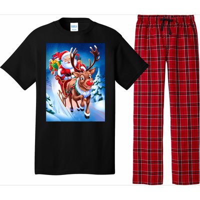 Santa Sleigh Ride Christmas Fun Family Pajama Set