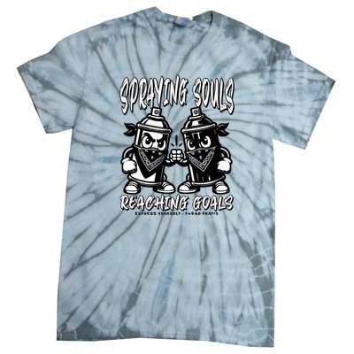 Spraying Souls Reaching Goals – Graffitistyle Art For The Bold And Driven Tie-Dye T-Shirt