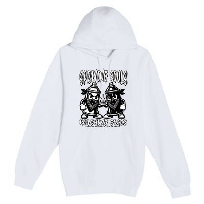 Spraying Souls Reaching Goals – Graffitistyle Art For The Bold And Driven Premium Pullover Hoodie