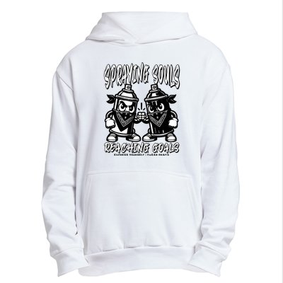 Spraying Souls Reaching Goals – Graffitistyle Art For The Bold And Driven Urban Pullover Hoodie