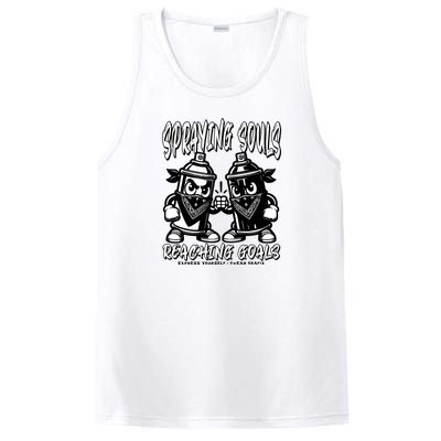 Spraying Souls Reaching Goals – Graffitistyle Art For The Bold And Driven PosiCharge Competitor Tank