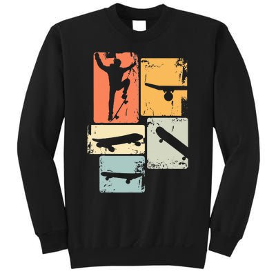 Skater Skateboarder Retro Skateboard Sweatshirt