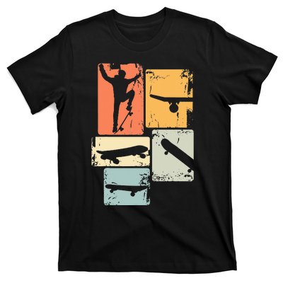 Skater Skateboarder Retro Skateboard T-Shirt