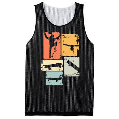 Skater Skateboarder Retro Skateboard Mesh Reversible Basketball Jersey Tank