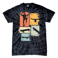 Skater Skateboarder Retro Skateboard Tie-Dye T-Shirt