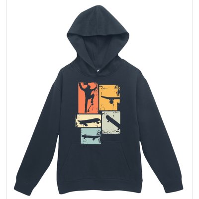 Skater Skateboarder Retro Skateboard Urban Pullover Hoodie