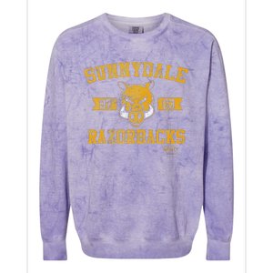 Slayer Sunnydale Razorbacks Collegiate Colorblast Crewneck Sweatshirt