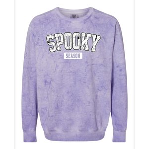 Spooky Season Retro Halloween Colorblast Crewneck Sweatshirt