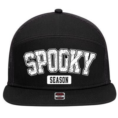 Spooky Season Retro Halloween 7 Panel Mesh Trucker Snapback Hat