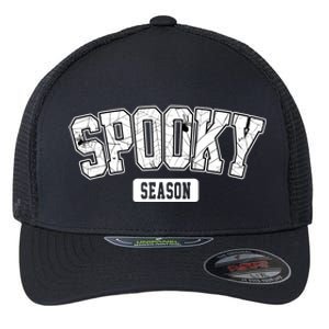 Spooky Season Retro Halloween Flexfit Unipanel Trucker Cap