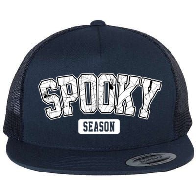 Spooky Season Retro Halloween Flat Bill Trucker Hat