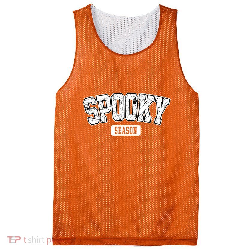 Spooky Season Retro Halloween Mesh Reversible Basketball Jersey Tank