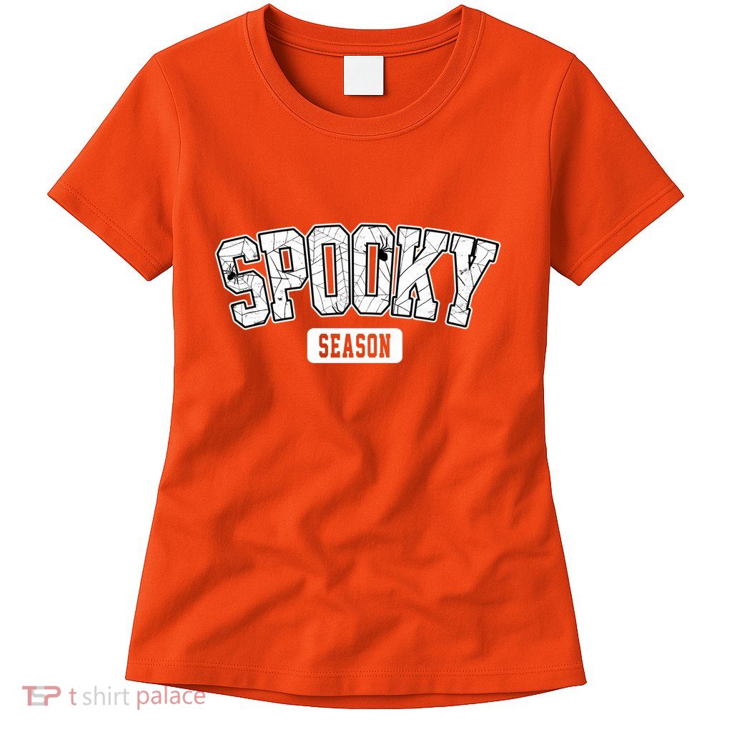 Spooky Season Retro Halloween Womens T-Shirt