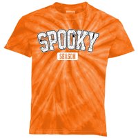 Spooky Season Retro Halloween Kids Tie-Dye T-Shirt