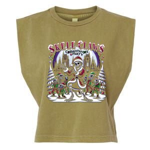 Skeleton Santa Riding T Rex Dinosaur Funny Christmas Meaningful Gift Garment-Dyed Women's Muscle Tee