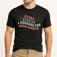Stars Stripes Running For Call Lights CNA Nurse 4th of July Cooling Performance Crew T-Shirt