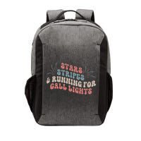 Stars Stripes Running For Call Lights CNA Nurse 4th of July Vector Backpack