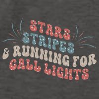 Stars Stripes Running For Call Lights CNA Nurse 4th of July Vector Backpack