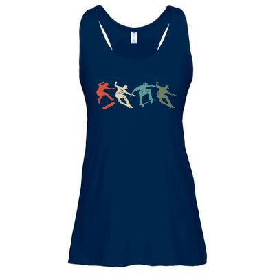 Skateboard Skateboarding Retro Gift For Skateboarders Ladies Essential Flowy Tank