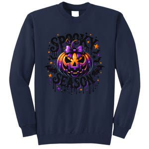 Spooky Season Retro Halloween Pumpkin Tall Sweatshirt