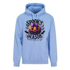 Spooky Season Retro Halloween Pumpkin Unisex Surf Hoodie