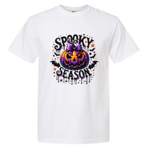 Spooky Season Retro Halloween Pumpkin Garment-Dyed Heavyweight T-Shirt