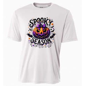 Spooky Season Retro Halloween Pumpkin Cooling Performance Crew T-Shirt