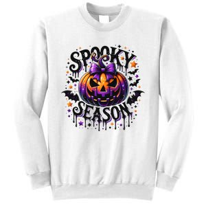 Spooky Season Retro Halloween Pumpkin Sweatshirt