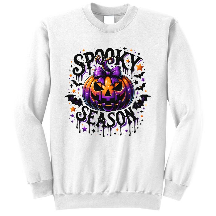 Spooky Season Retro Halloween Pumpkin Sweatshirt