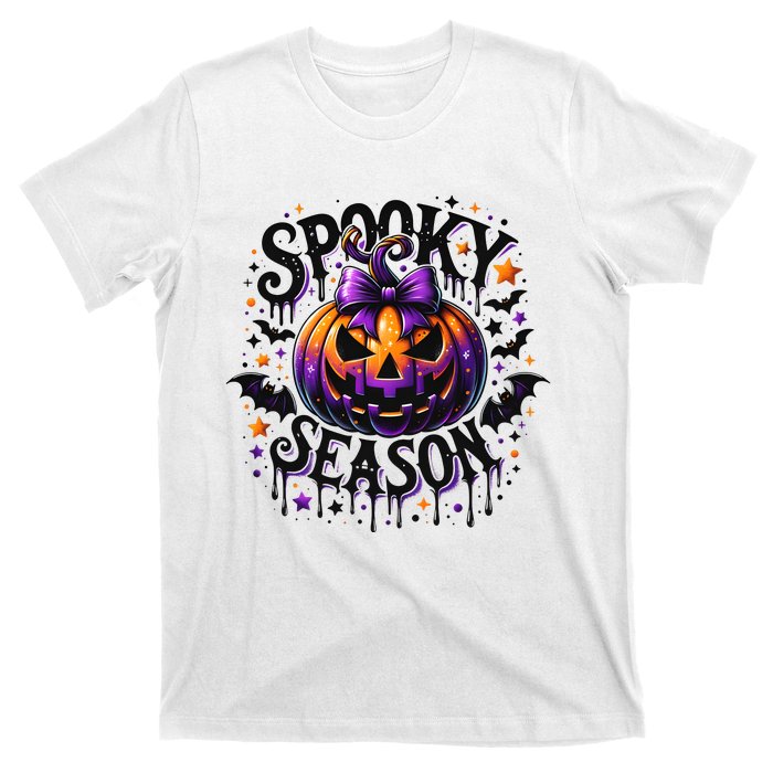 Spooky Season Retro Halloween Pumpkin T-Shirt