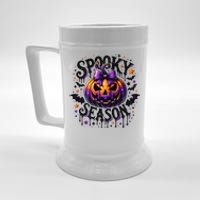 Spooky Season Retro Halloween Pumpkin Beer Stein