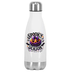 Spooky Season Retro Halloween Pumpkin Stainless Steel Insulated Water Bottle