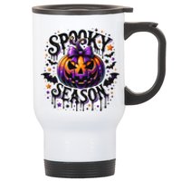 Spooky Season Retro Halloween Pumpkin Stainless Steel Travel Mug