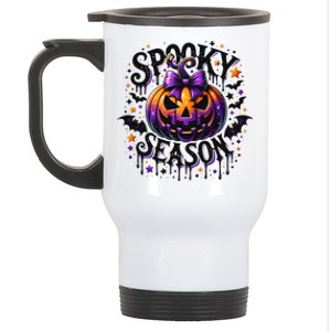 Spooky Season Retro Halloween Pumpkin Stainless Steel Travel Mug