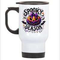 Spooky Season Retro Halloween Pumpkin Stainless Steel Travel Mug