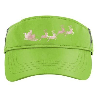 Santa Sleigh Rose Vintage Reindeer Xmas Xmas Winter Gift Adult Drive Performance Visor