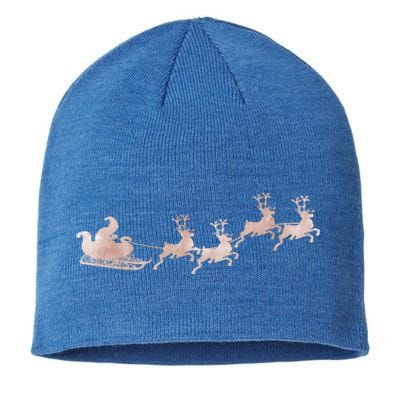 Santa Sleigh Rose Vintage Reindeer Xmas Xmas Winter Gift Sustainable Beanie