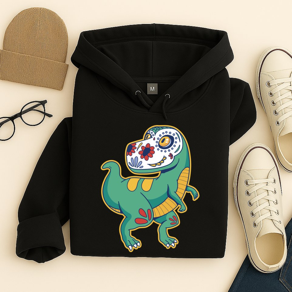 Sugar Skull Rex Cinco De Mayo Hoodie