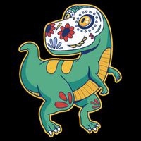 Sugar Skull Rex Cinco De Mayo Bucket Hat