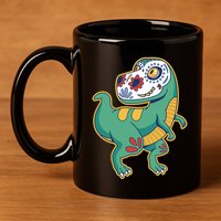 Sugar Skull Rex Cinco De Mayo 11oz C Handle Ceramic Mug