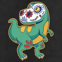 Sugar Skull Rex Cinco De Mayo 11oz C Handle Ceramic Mug