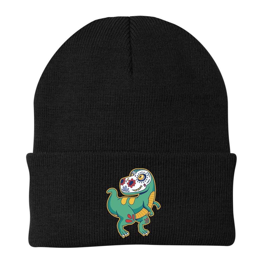 Sugar Skull Rex Cinco De Mayo Beanie