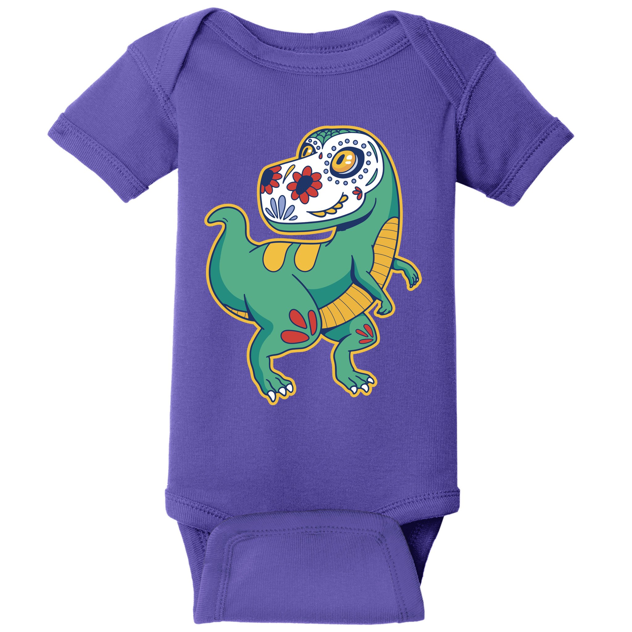 Sugar Skull Rex Cinco De Mayo Baby Bodysuit