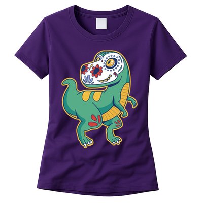 Sugar Skull Rex Cinco De Mayo Womens T-Shirt