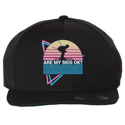 Skiing Ski Retro Are My Skis Ok? Cute Gift Wool Snapback Cap