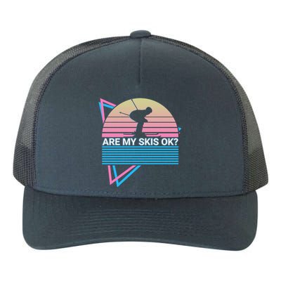 Skiing Ski Retro Are My Skis Ok? Cute Gift Yupoong Adult 5-Panel Trucker Hat