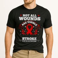Stroke Survivor  Red Awareness Ribbon Cooling Performance Crew T-Shirt