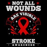 Stroke Survivor  Red Awareness Ribbon Cooling Performance Crew T-Shirt
