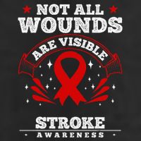 Stroke Survivor  Red Awareness Ribbon Adult Drive Performance Visor