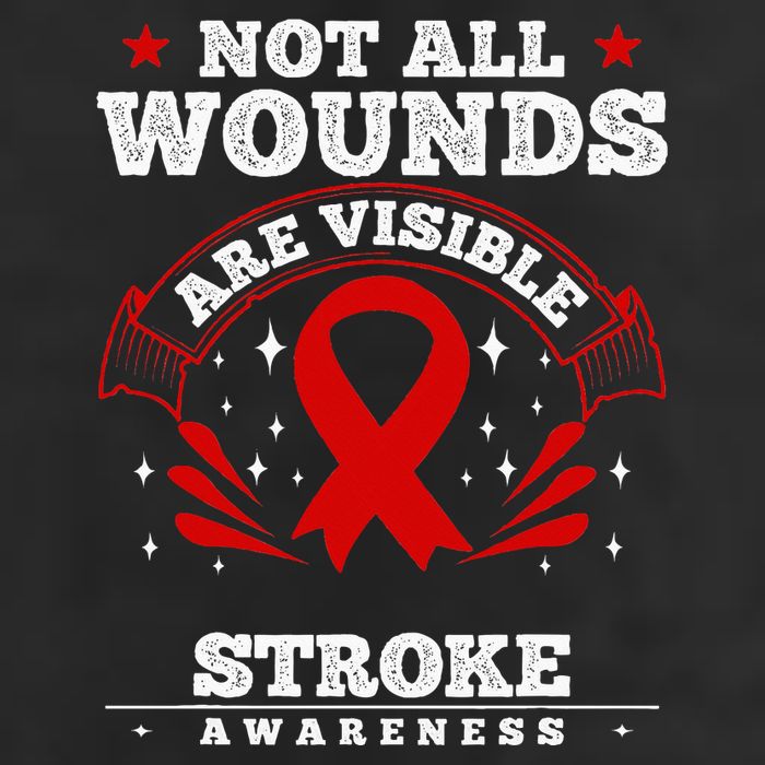 Stroke Survivor  Red Awareness Ribbon Adult Drive Performance Visor